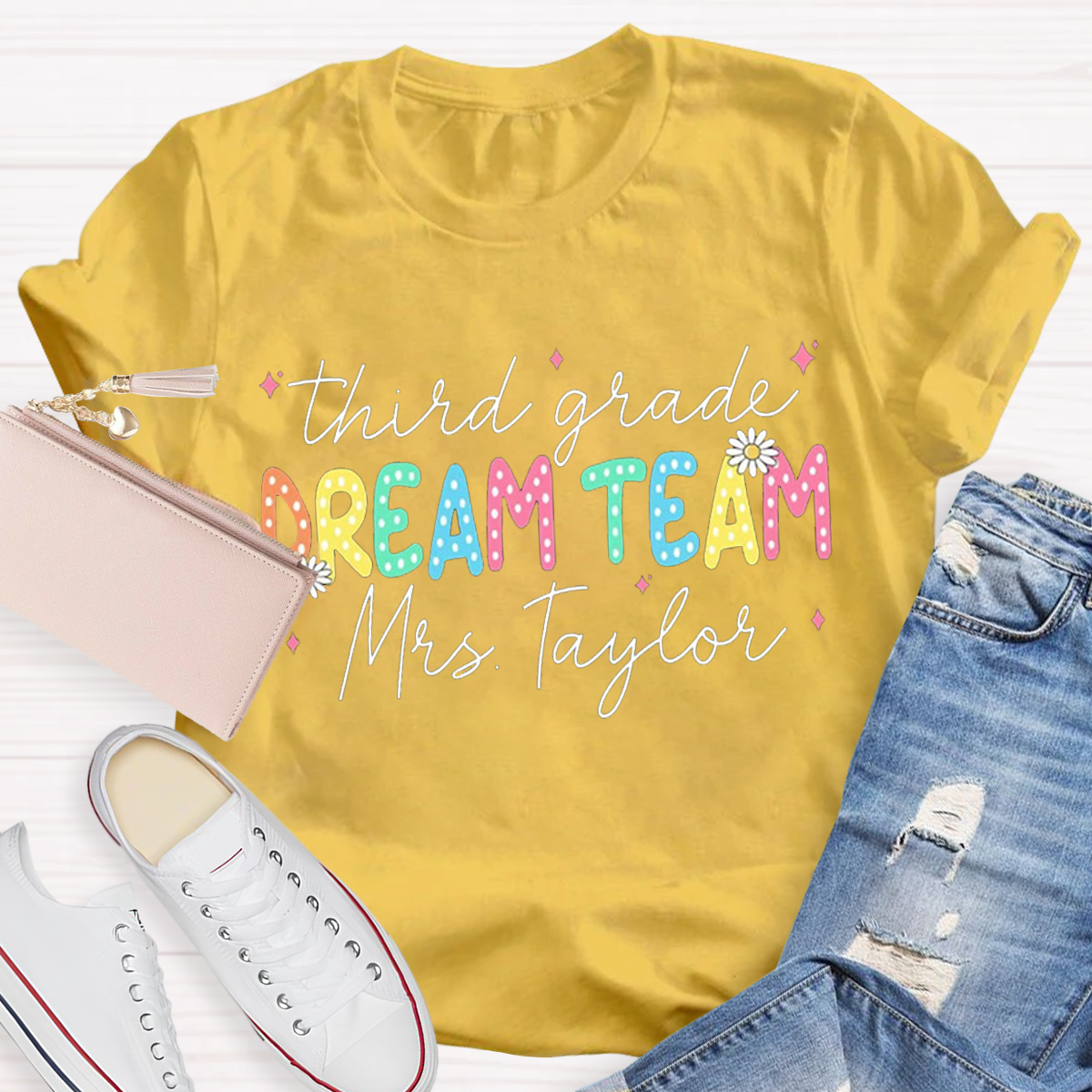 Personalized Grade And Name Dream Team T-Shirt