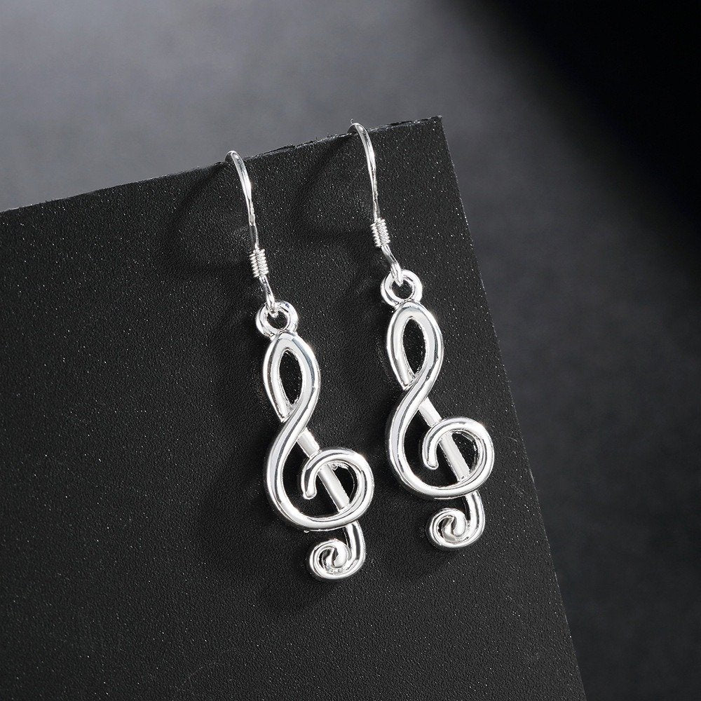Treble Clef Music Teacher Mental Earrings
