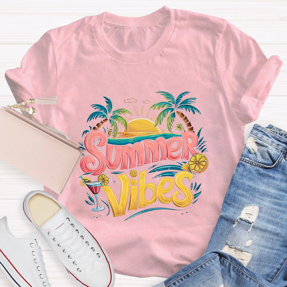 Summer Vines Teacher T-Shirt