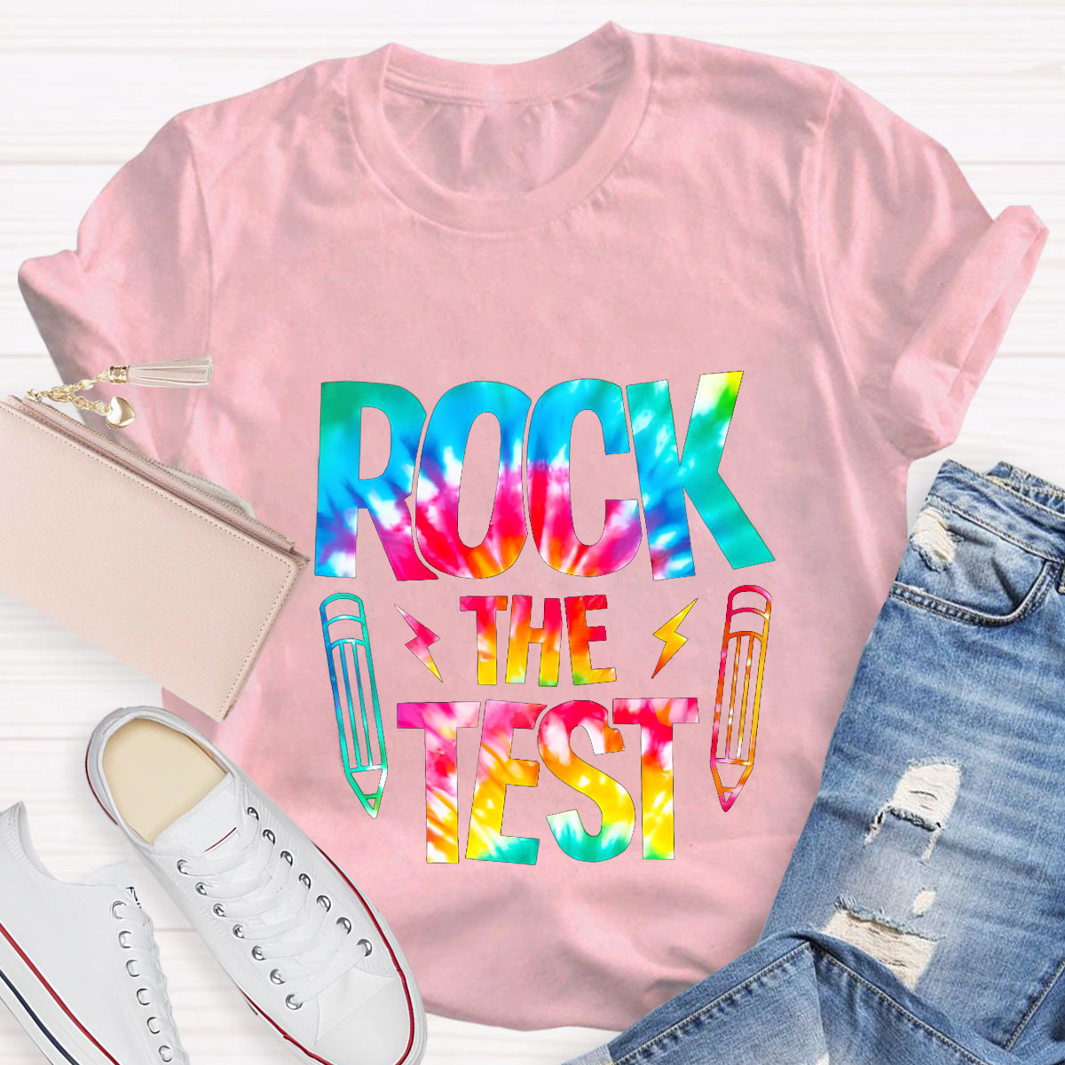 Rock The Test Teacher T-Shirt