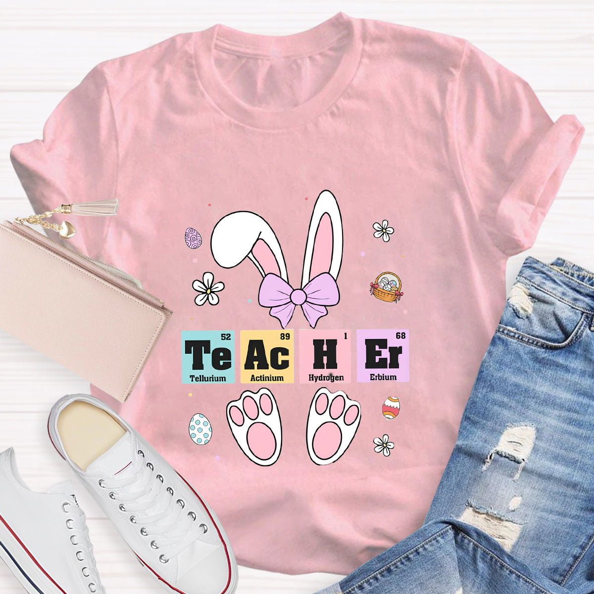 Teacher Easter Periodic Elements T-Shirt