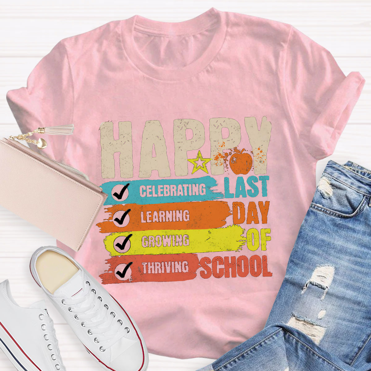 Happy Last Day Of School Star Teacher T-Shirt