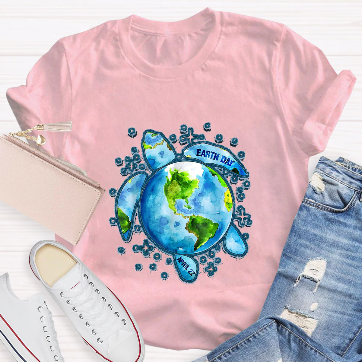 Earth Day Save The Turtles Teacher T-Shirt