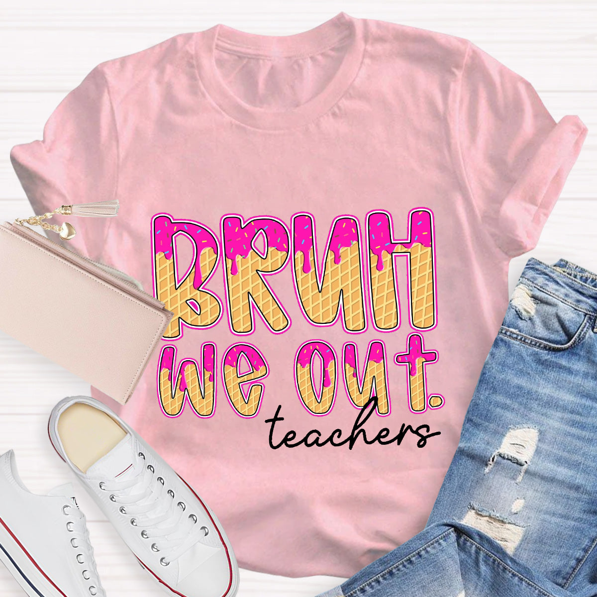 Bruh We Out Teacher Teacher T-Shirt