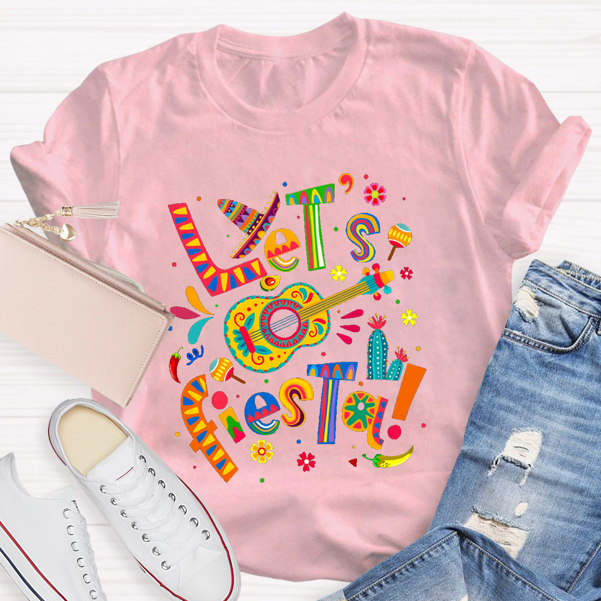 Let's Fiesta Teacher T-Shirt