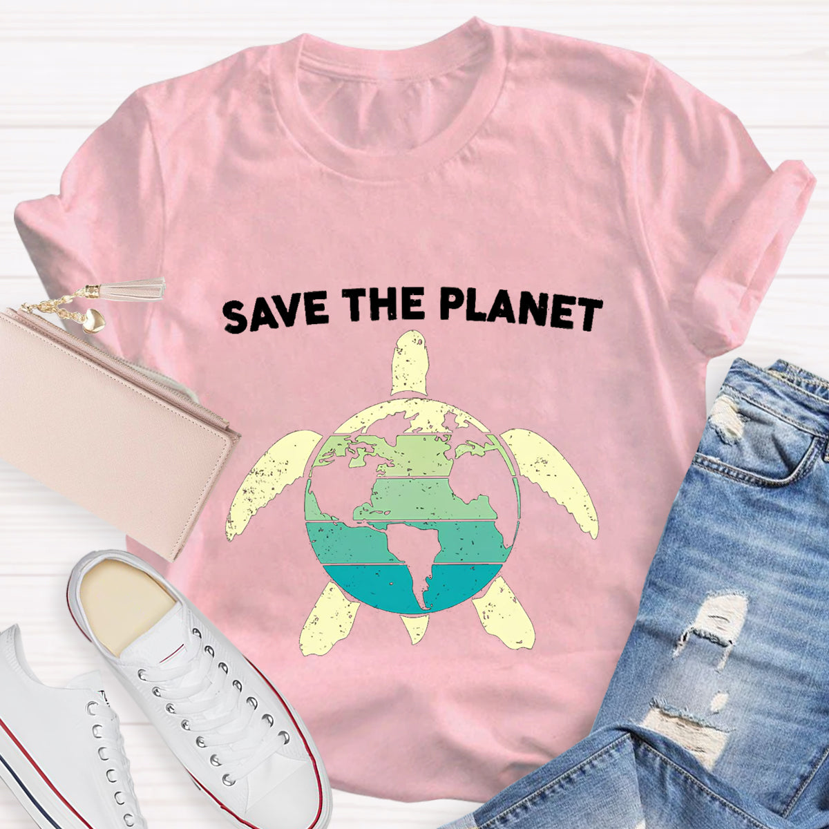 Save The Planet Turtle T-Shirt