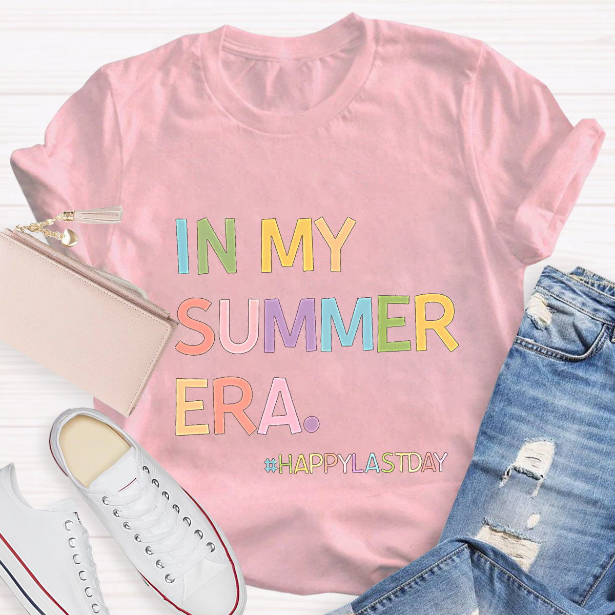 In My Summer Era Happy Last Day Teacher T-Shirt