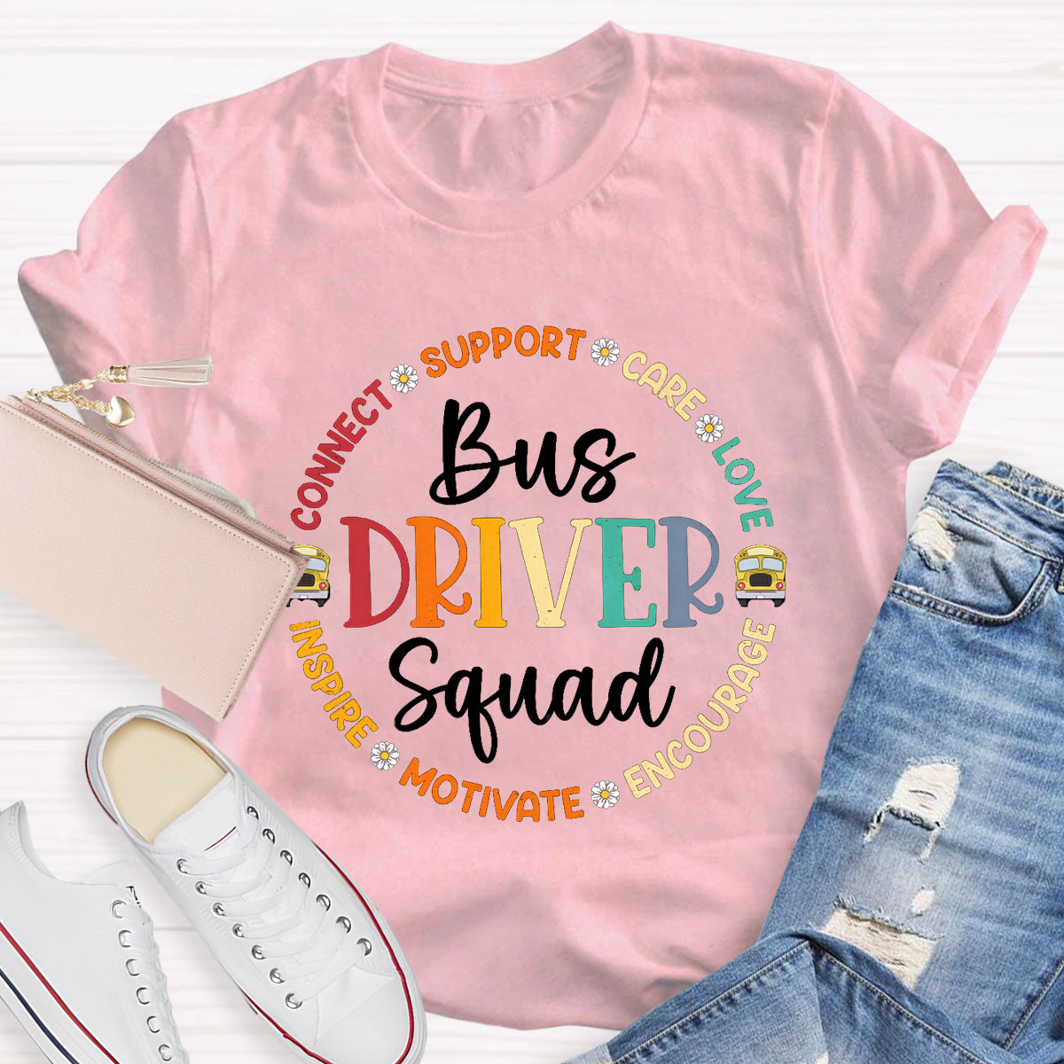 Bus Driver Squad Teacher T-Shirt