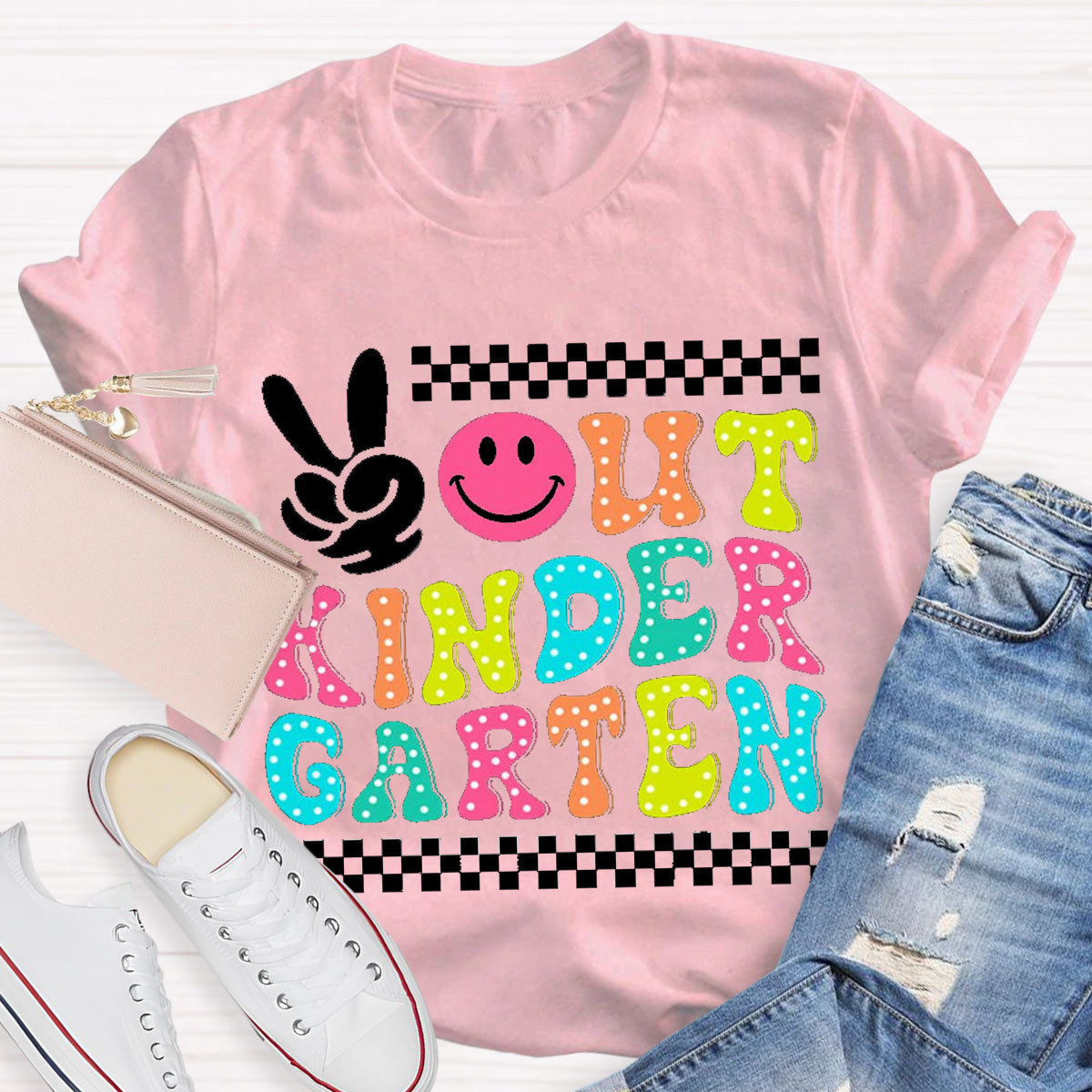 Personalized Grade Out Kindergarten Teacher T-Shirt