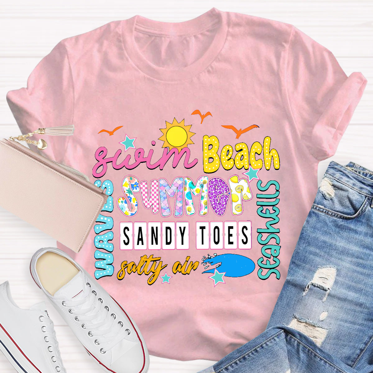 Swim Beach Summer Break T-Shirt