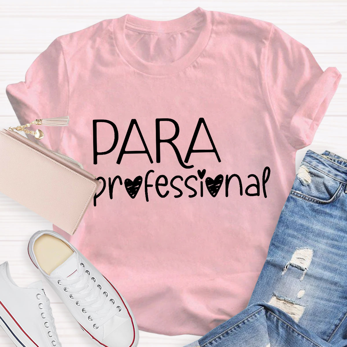 Para Professional Heart Teacher T-Shirt