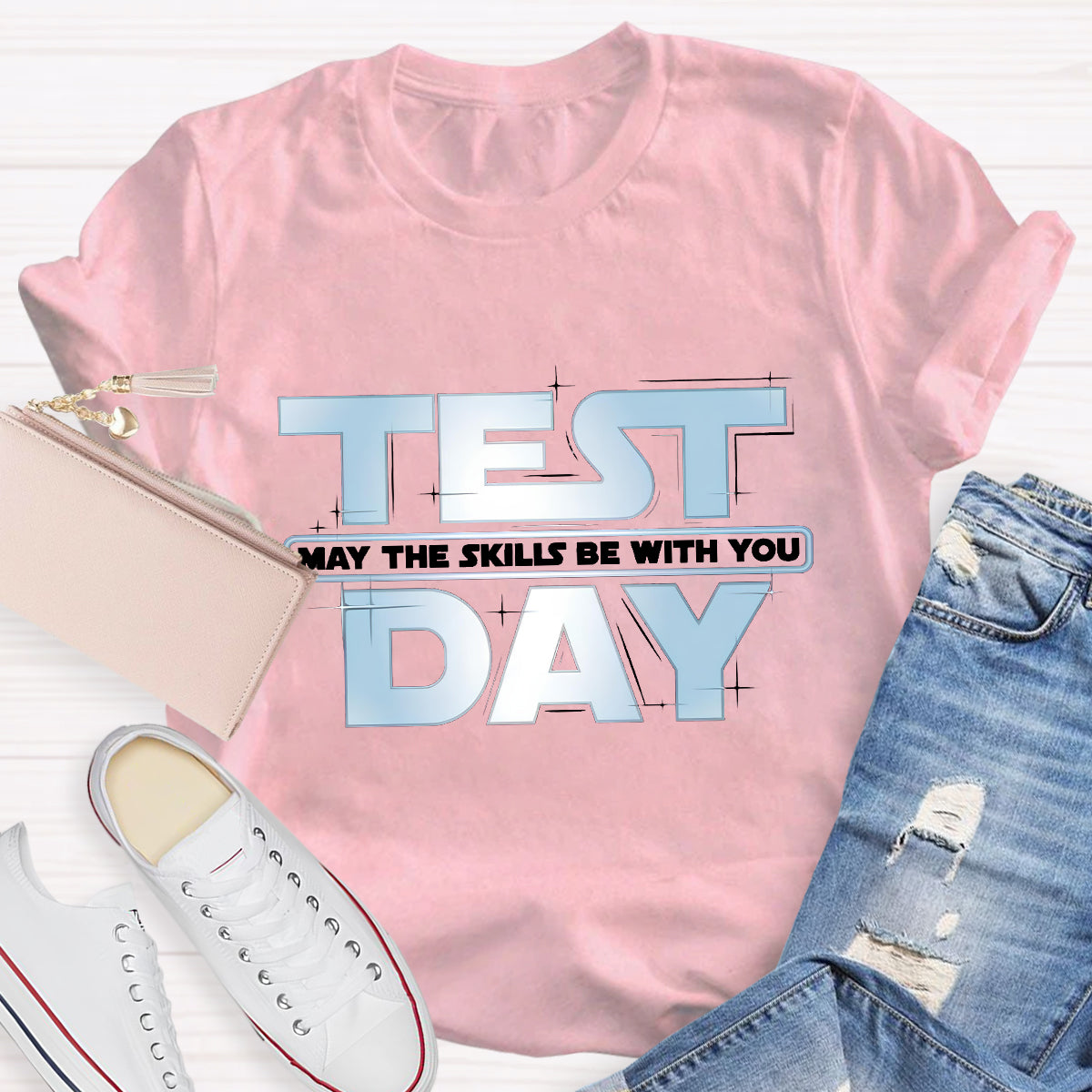 May The Skills Be With You Test Day Teacher T-Shirt