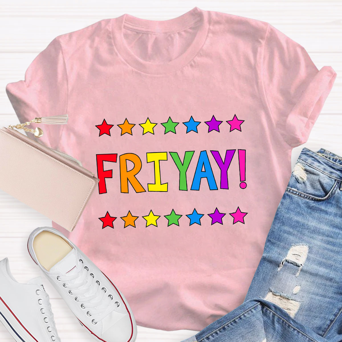 Happy Friyay Star Teacher T-Shirt