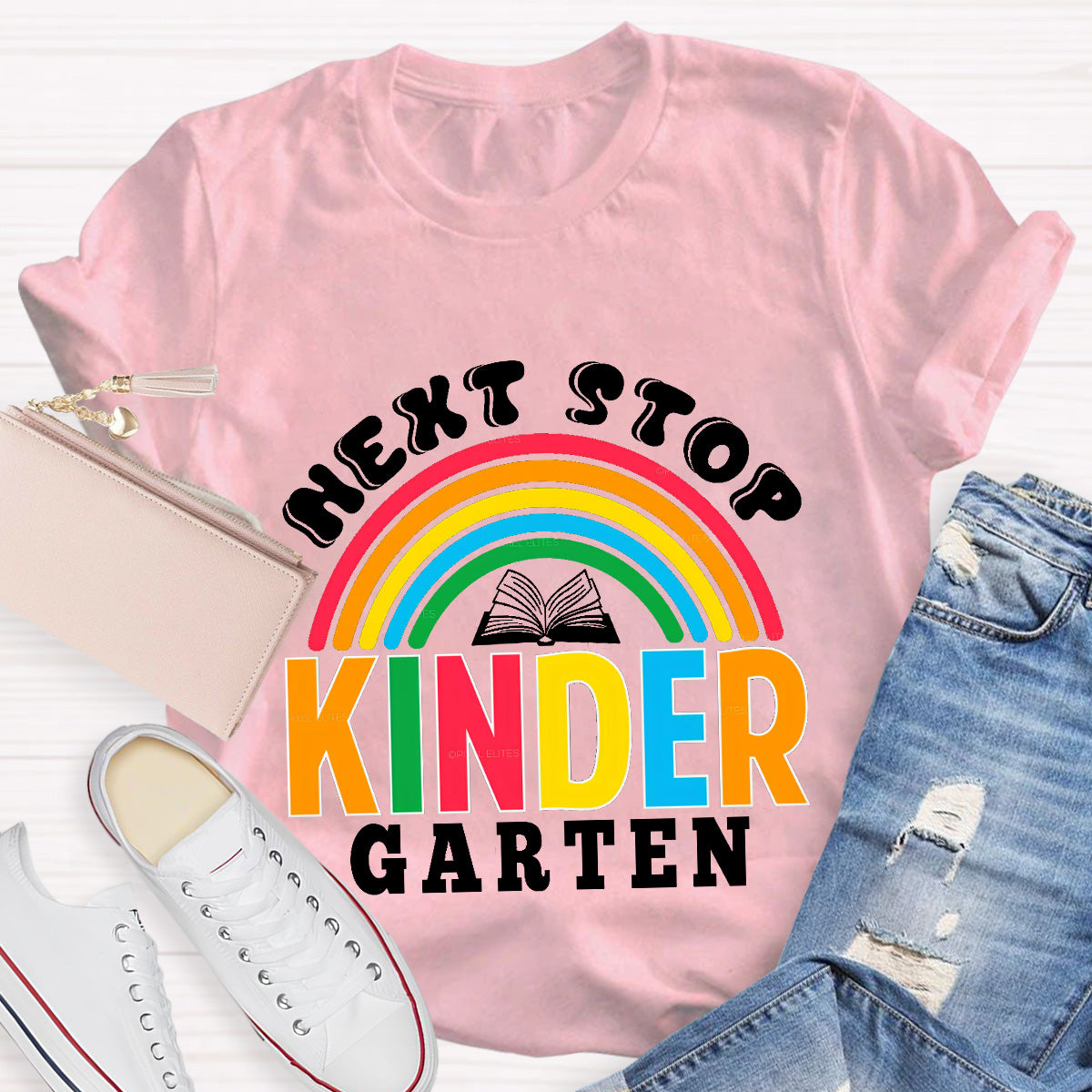 Personalized Grade Next Stop Kinder Garten Teacher T-Shirt