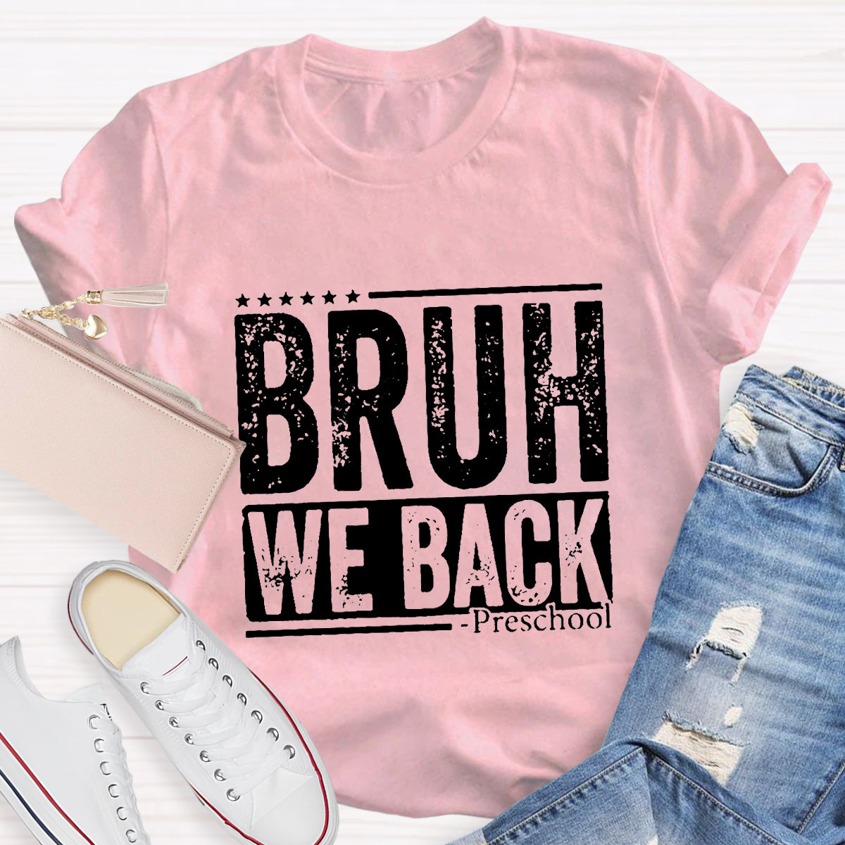 Personalized Grade Bruh We Back Back To School T-shirt