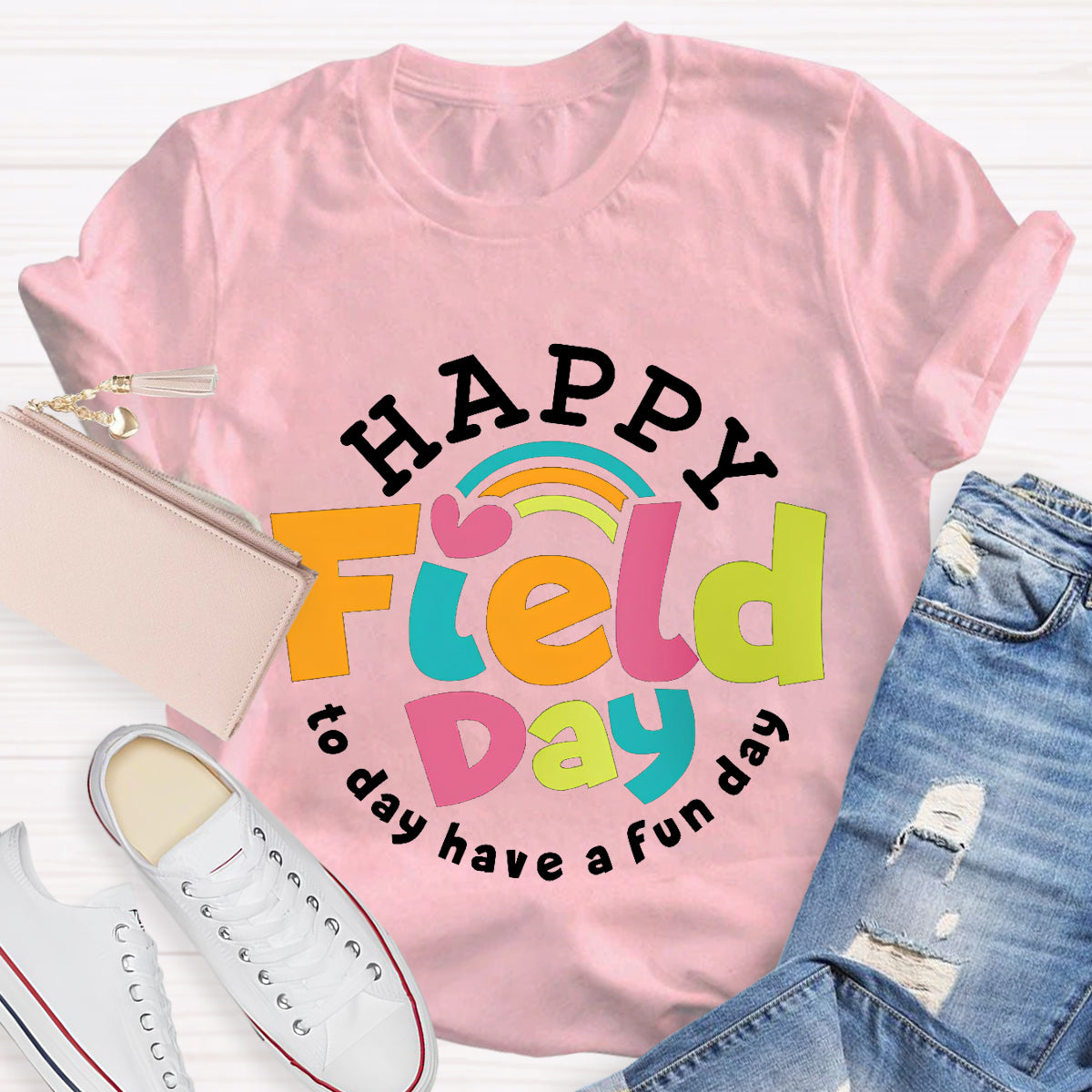 Happy Field Have A Fun Day Teacher T-Shirt