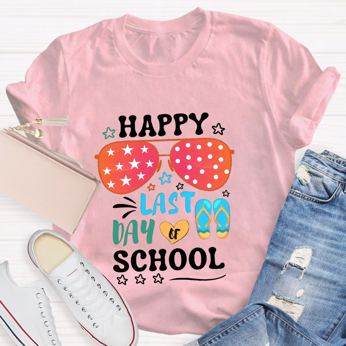 Happy Last Day Of School Sunglass T-Shirt