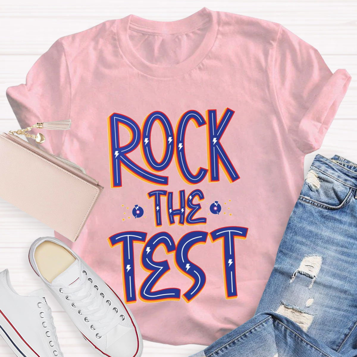 Rock The Test Teacher T-Shirt