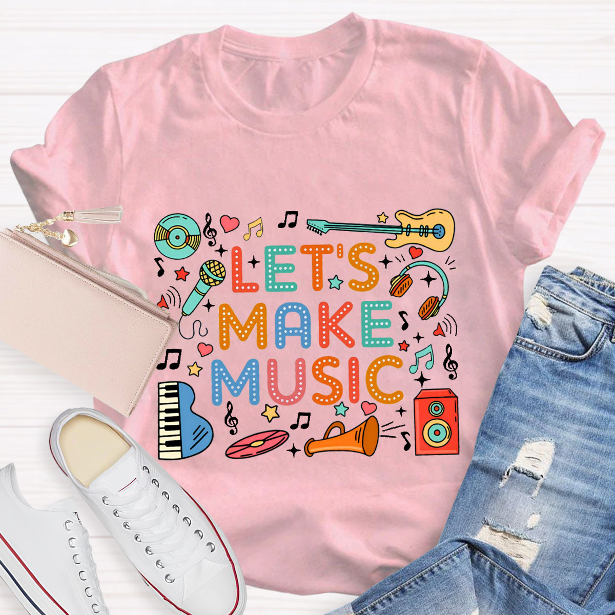 Let's  Make Music Teacher T-Shirt
