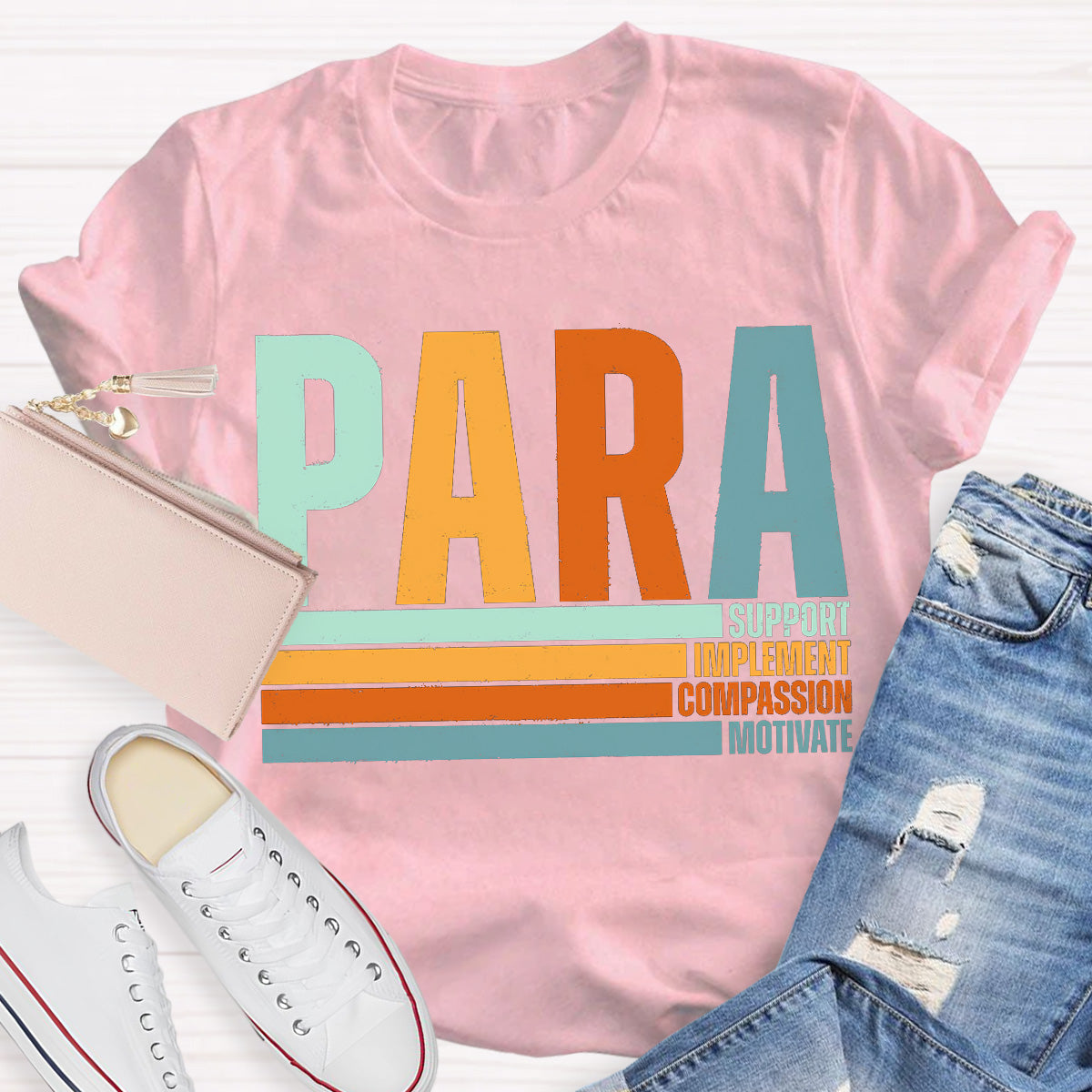 Support And Motivate Teacher T-Shirt