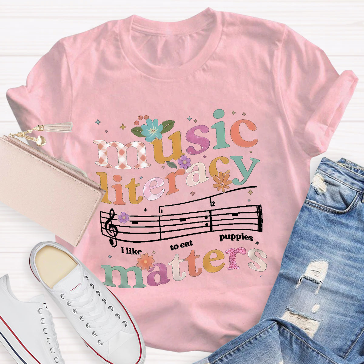 Music Literacy Matters Music Teacher T-Shirt