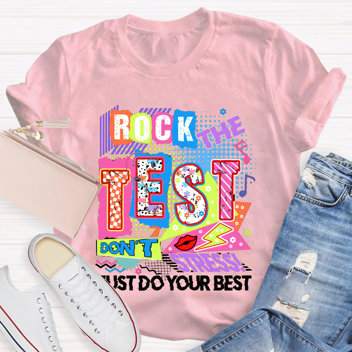 Rock The Test Teacher T-Shirt