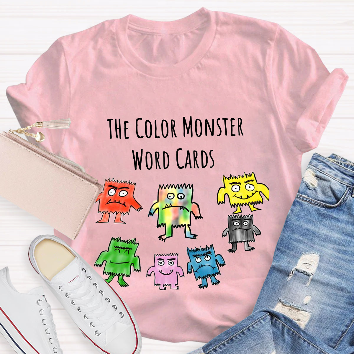 The Color Monster Word Card T-Shirt