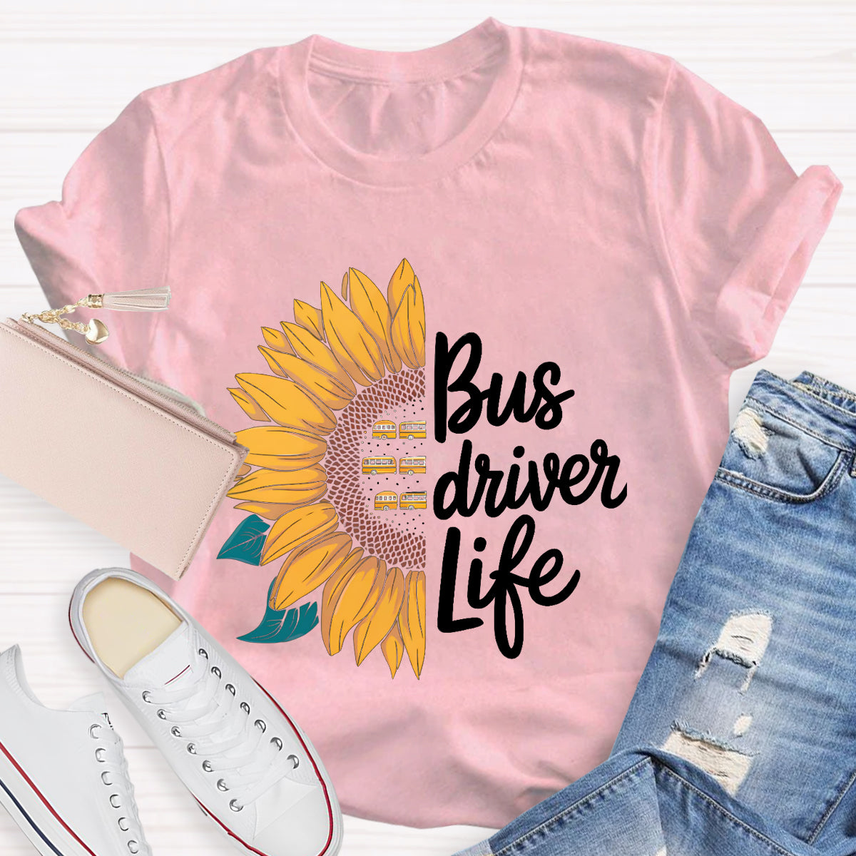 Bus Driver Life Teacher T-Shirt