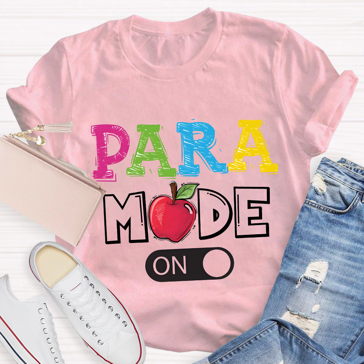 Para Mode On Teacher T-Shirt