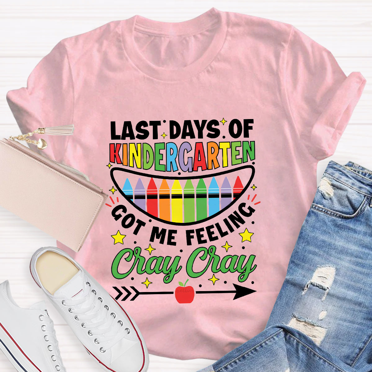 Personalized Grade Happy Last Day Got Me Feeling Cray Cray Teacher T-Shirt