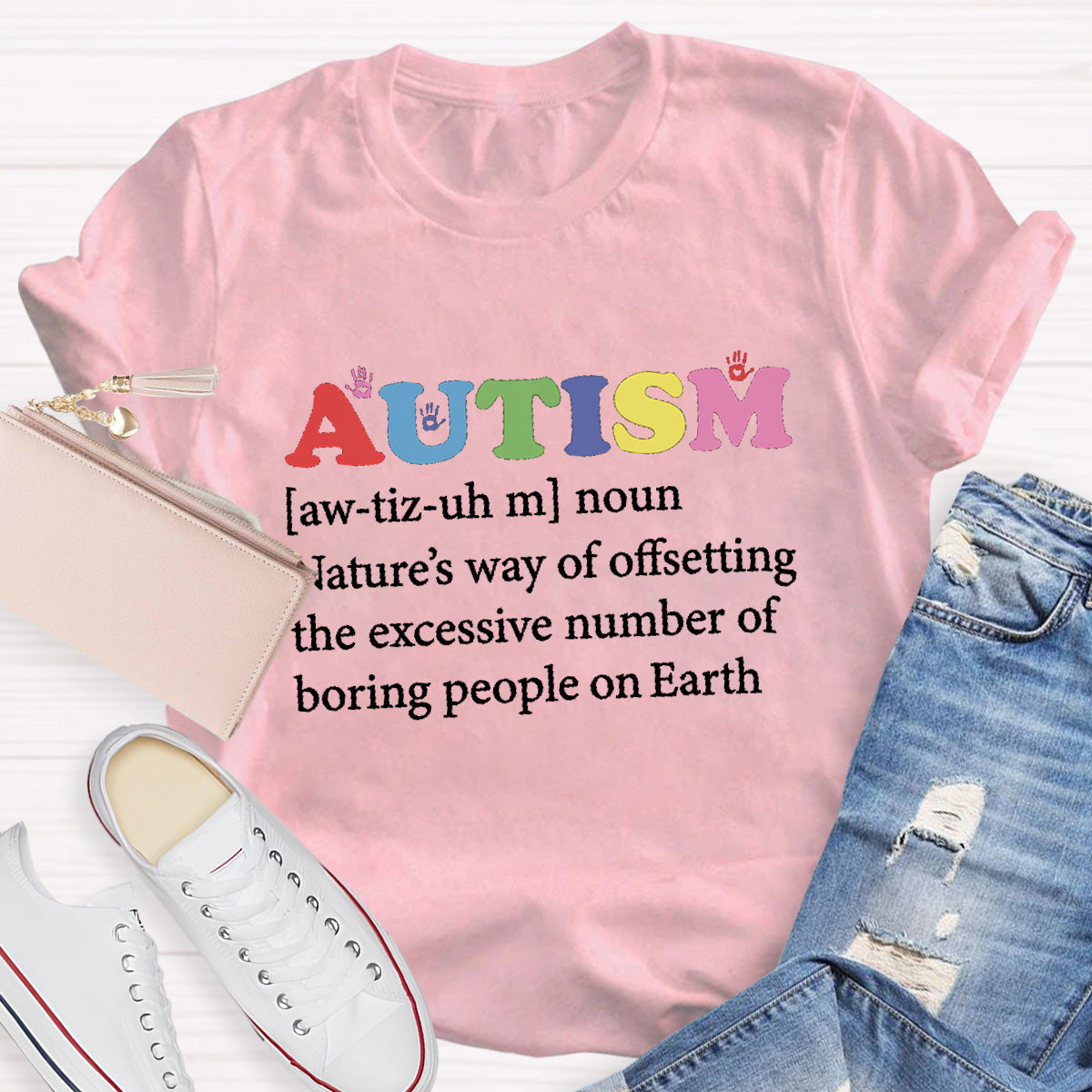 Boring People On Earth Autism Teacher T-Shirt