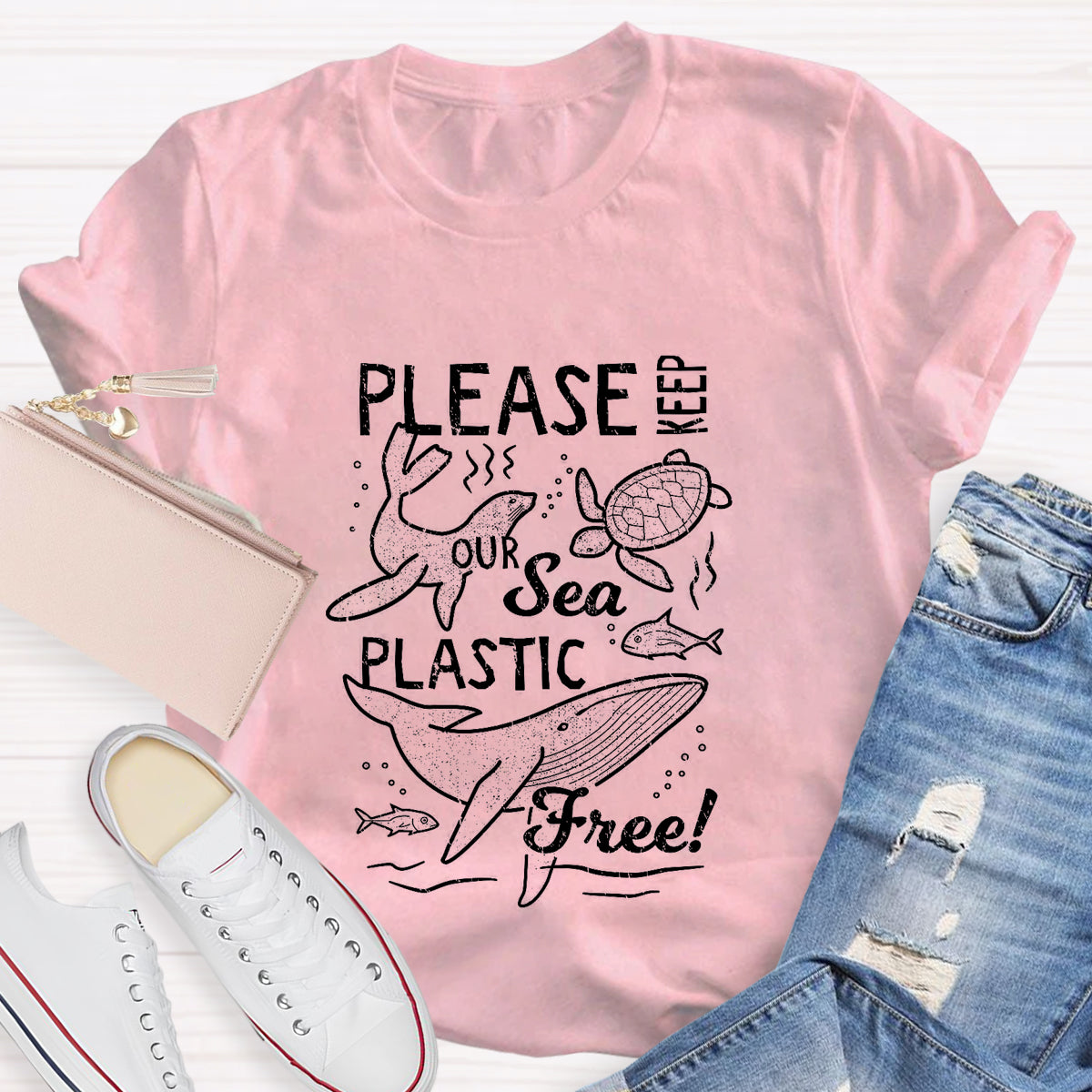 Please Keep Our Sea Plastic Free T-Shirt