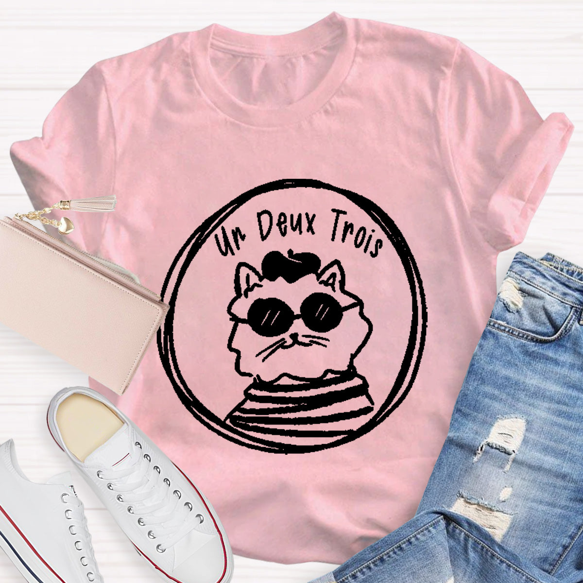 Un Deux Trois French Teacher T-Shirt