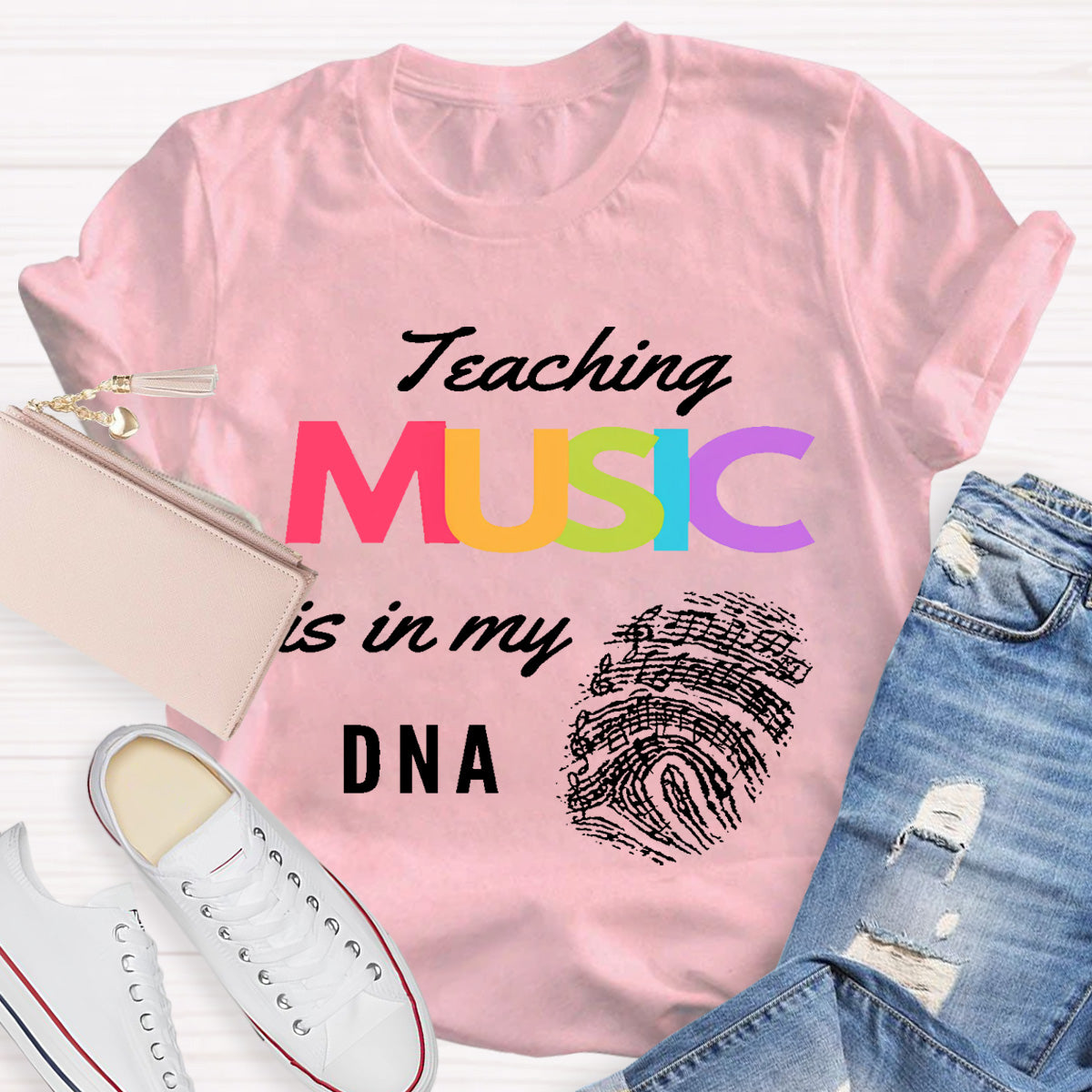 Teaching Music Is In My Dna Teacher T-Shirt