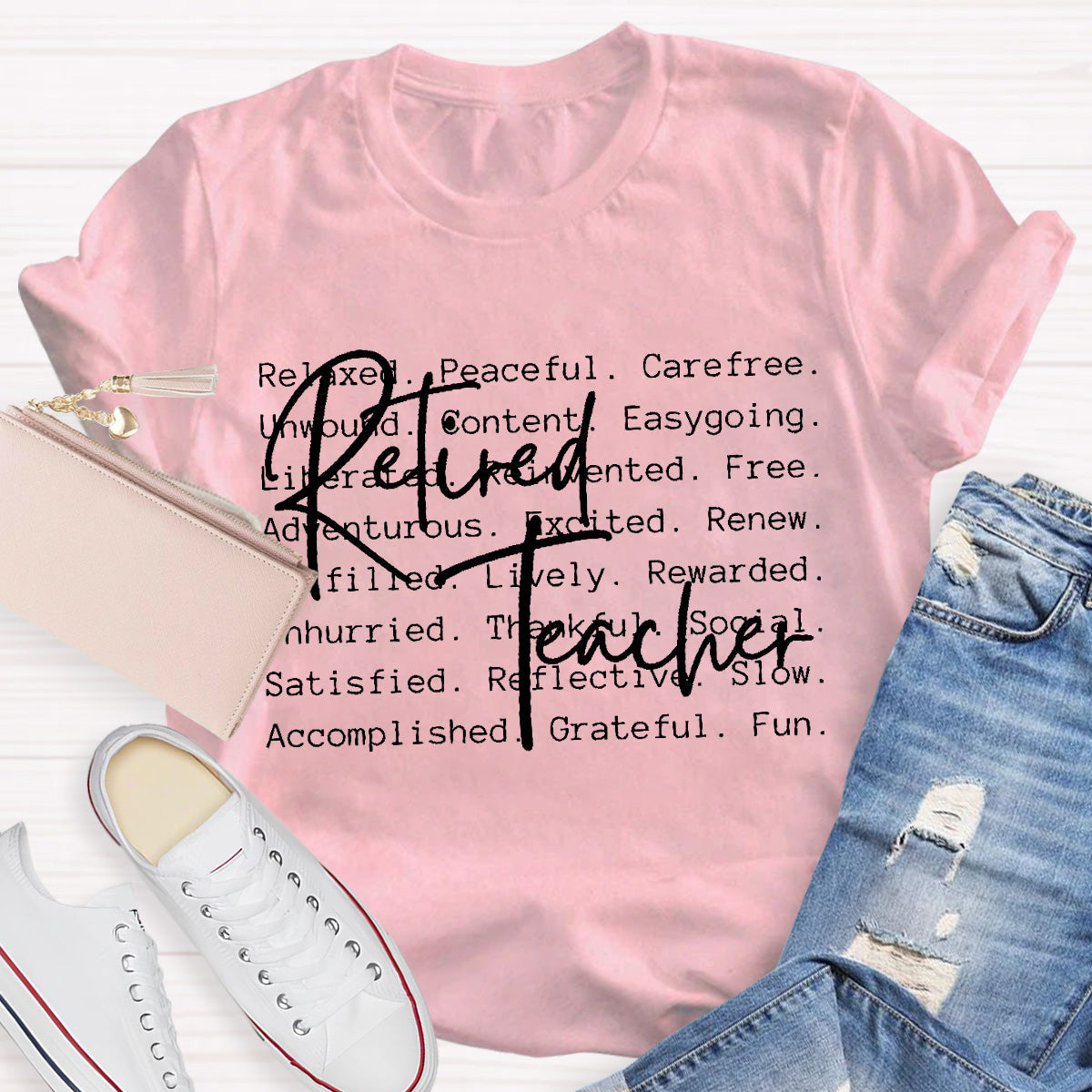 Retired Teacher Relaxed  Teacher T-Shirt