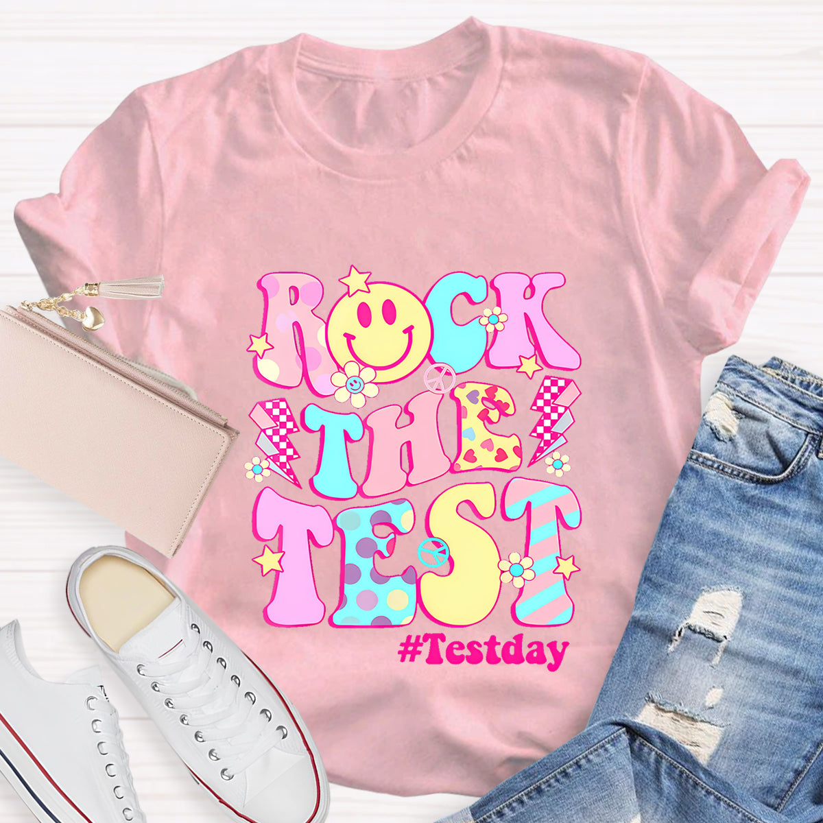 Rock The Text Text Day Teacher T-Shirt