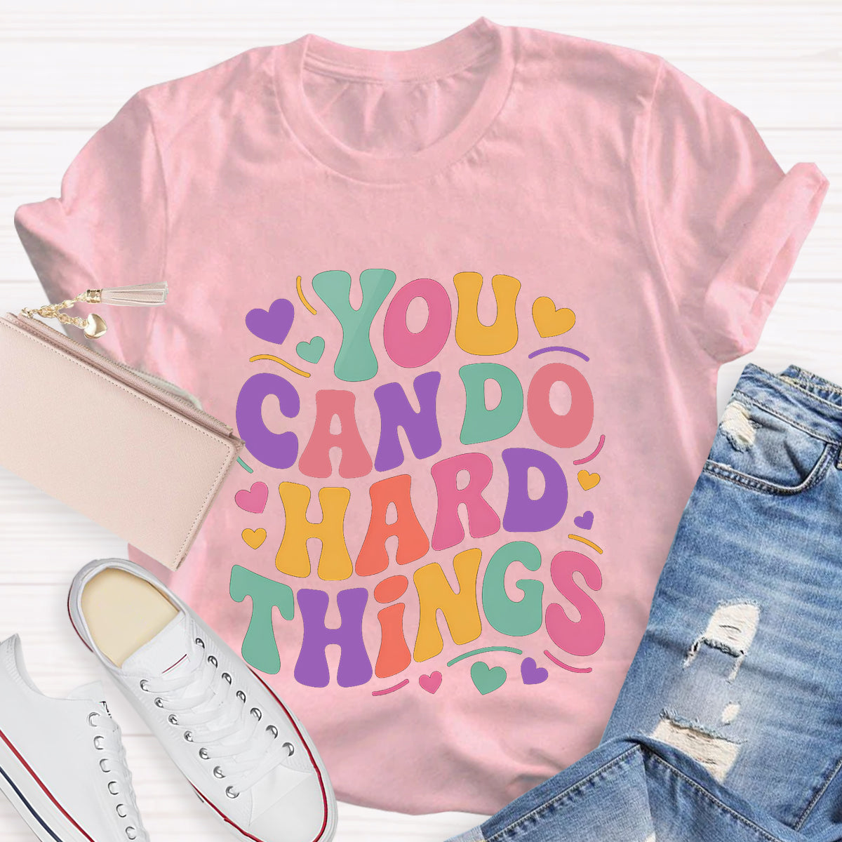 You Can Do Hard Things Teacher T-Shirt