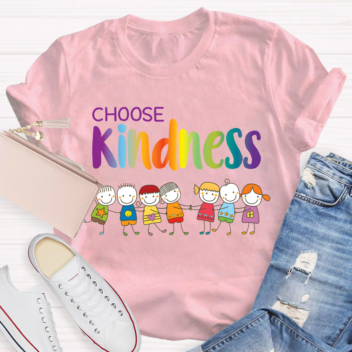 Choose Kindness Pretty Kids T-Shirt