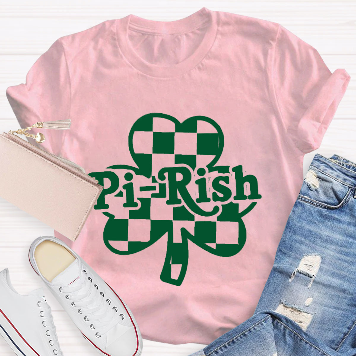 Pi-rish St. Patricks Day Math Teacher T-Shirt
