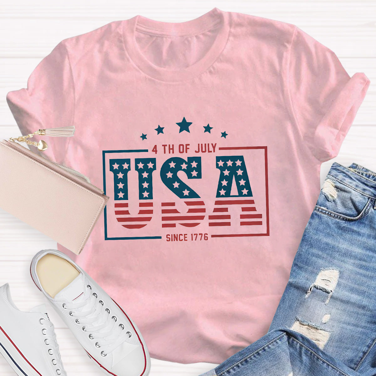 4th Of July Since 1776 Teacher T-Shirt