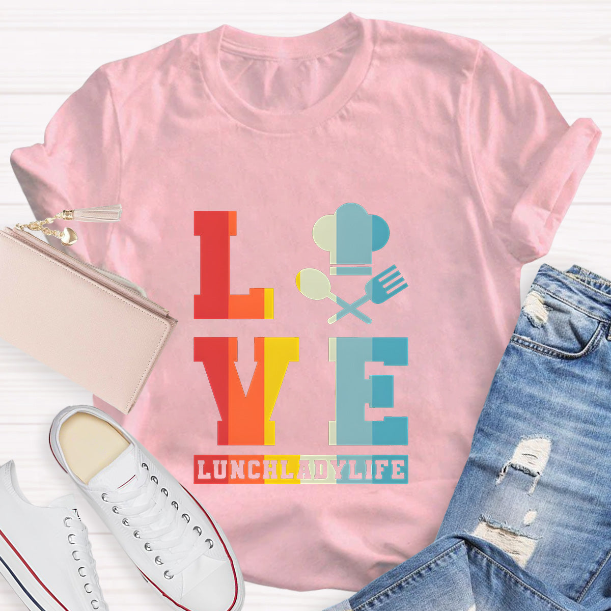 Lunch Lady Life Teacher T-Shirt