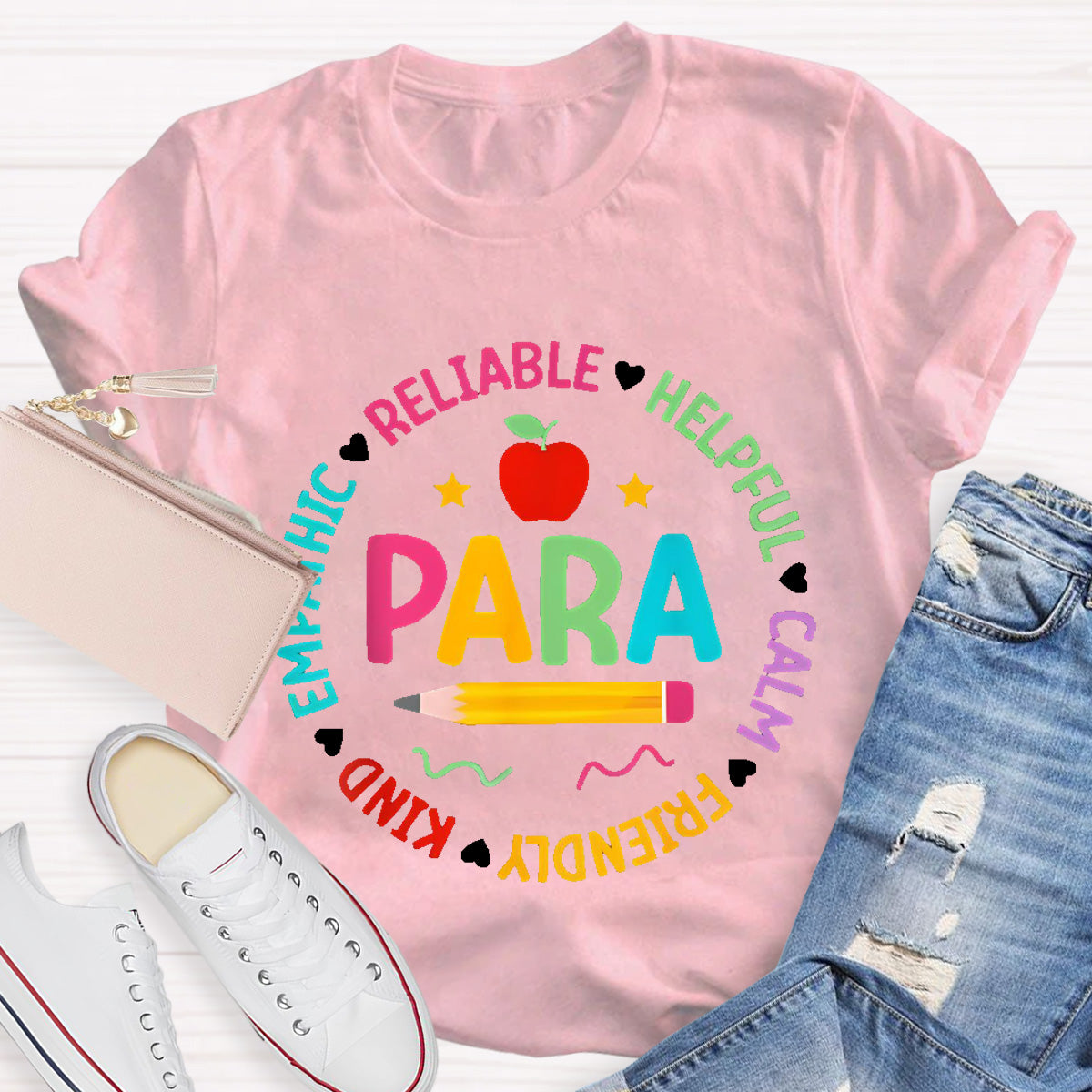 Para Teacher Helpful Calm T-Shirt