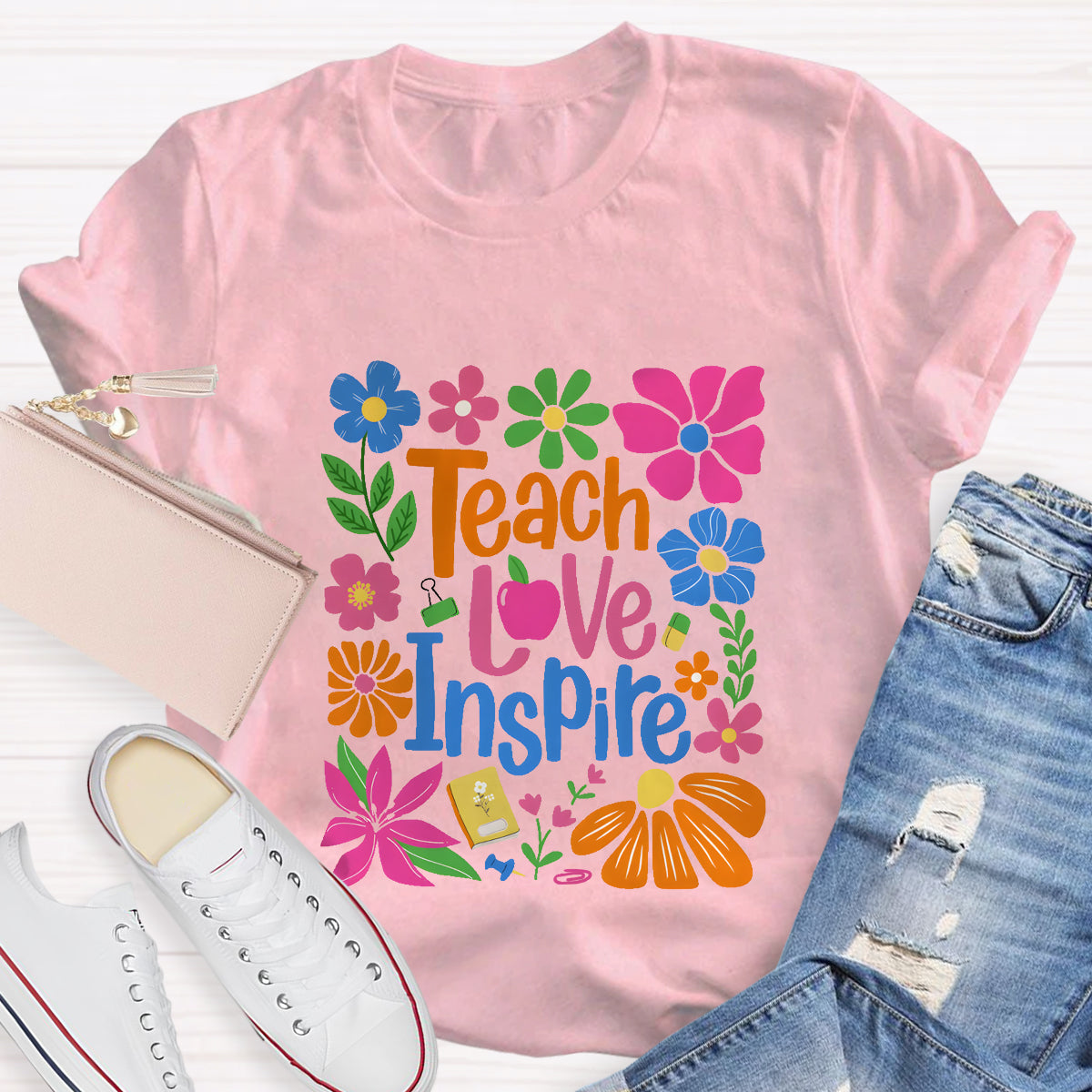 Teach Love Inspire Teacher T-Shirt