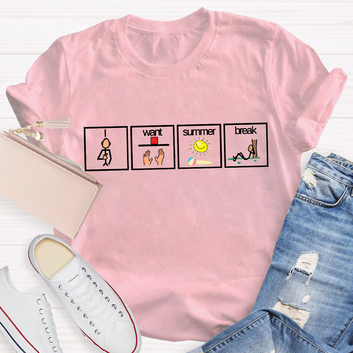 I Want Summer Break Teacher T-Shirt