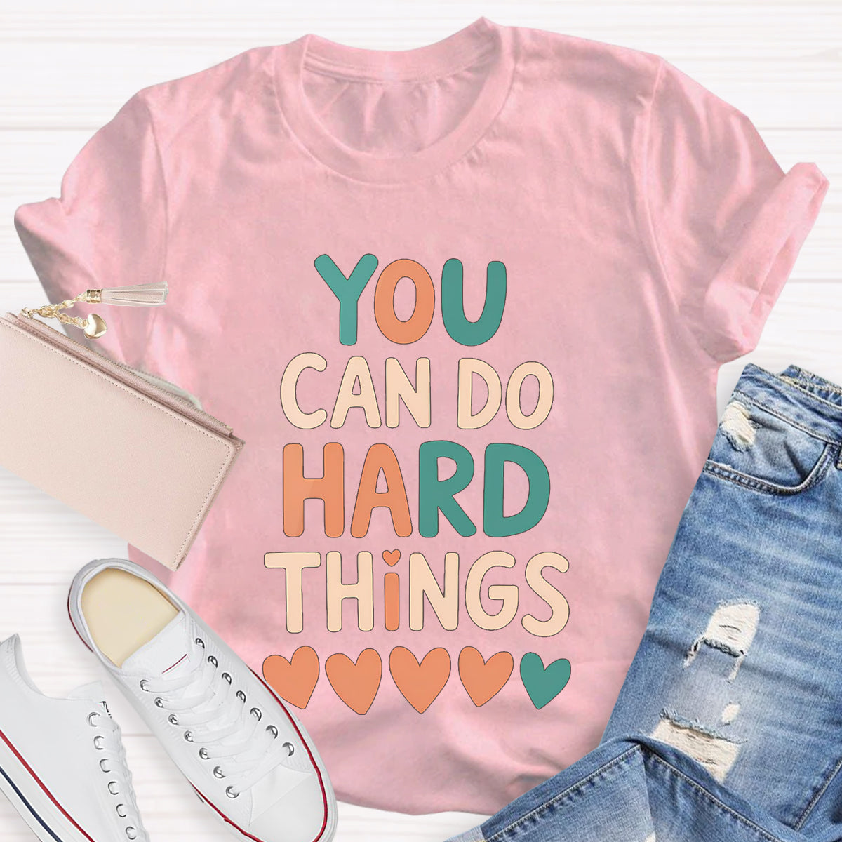 You Can Do Hard Things Teacher T-Shirt