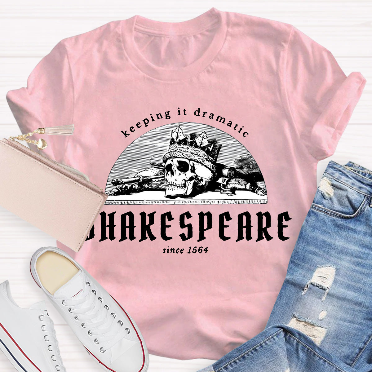 Shakespeare Keeping It Dramatic Teacher T-Shirt