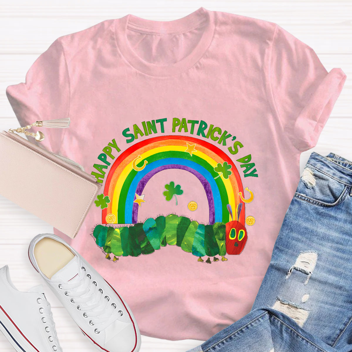 Happy St. Patrick's Day Caterpillar T-Shirt