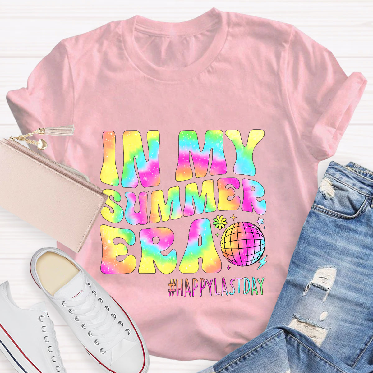 In My Summer Era Happy Last Day Teacher T-Shirt