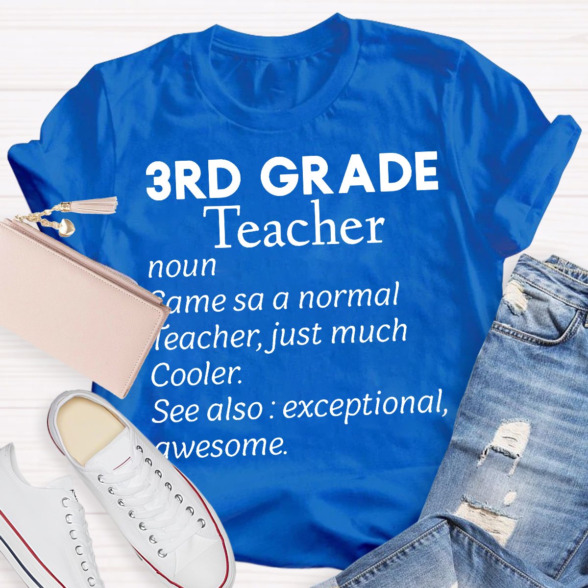 Personalized 1st Grade Teacher Noun Teacher Shirt