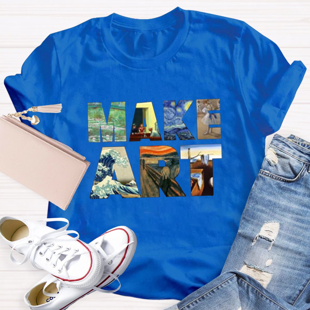 Make Art Teacher Shirt